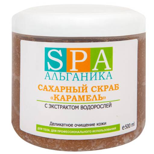 Альганика Сахарный скраб "Карамель" 500 мл