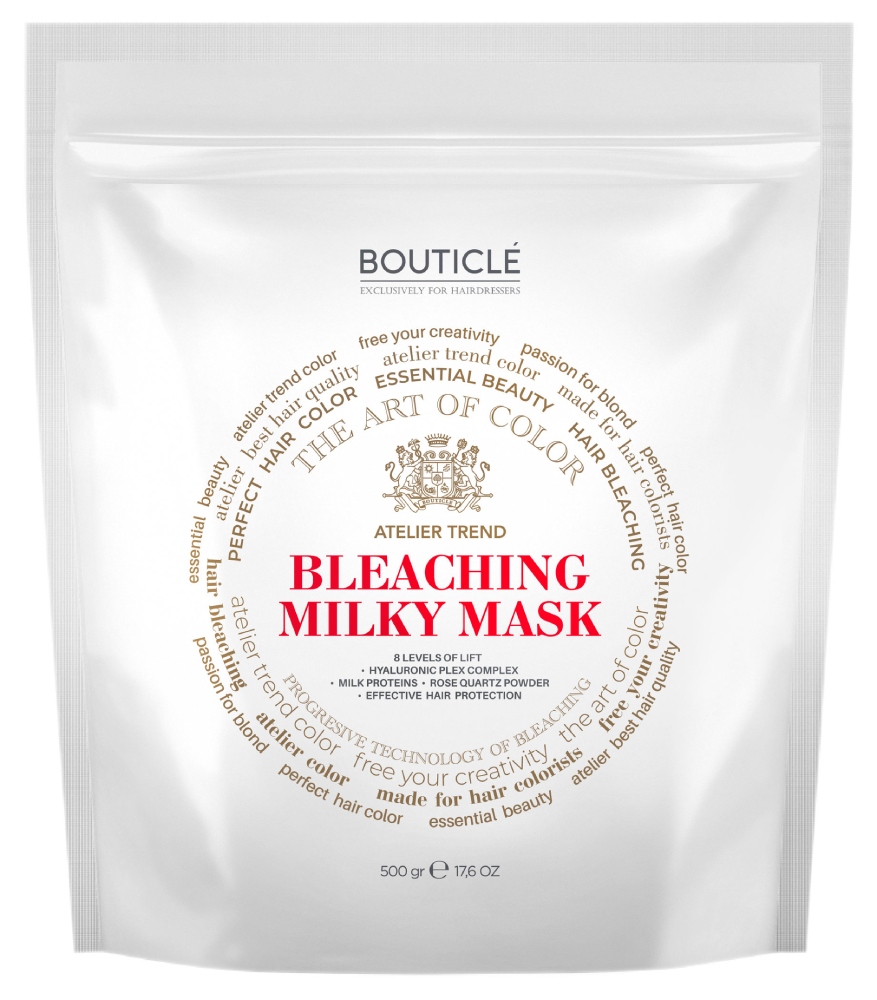 Bouticle Обесцвечивающая маска с Hyaluronic Plex Complex "White Bleaching Hair Mask" 500 гр 