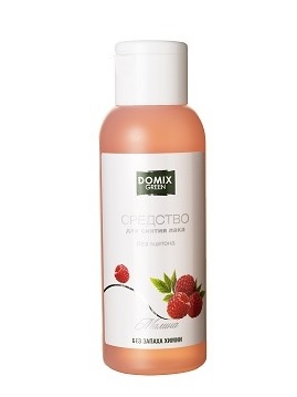DOMIX Средство для снятия лака без ацетона и запаха химии "Малина" 105мл