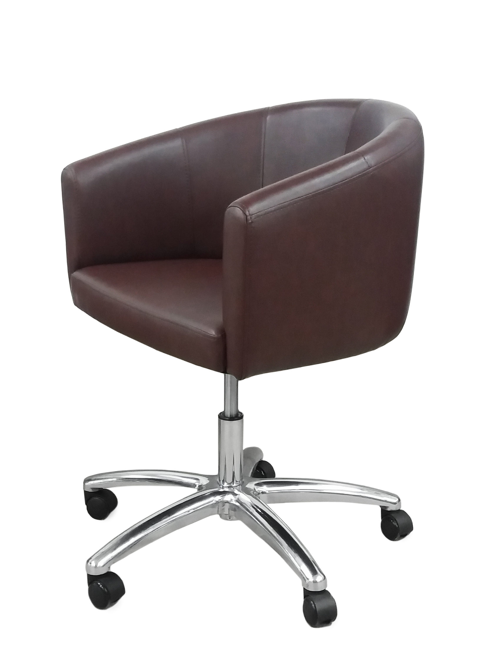 Кресло парикмахера Флора, пневматика хром 