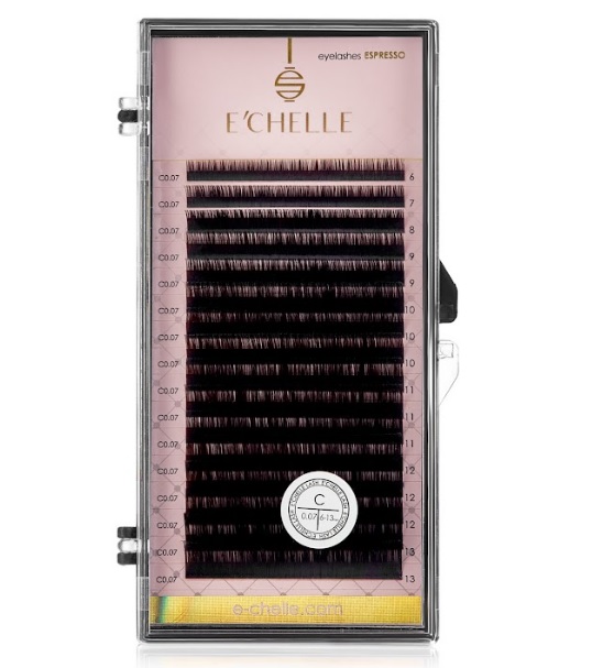 E'CHELLE РЕСНИЦЫ BLACK MIX (C 0.07 6-13 mm)
