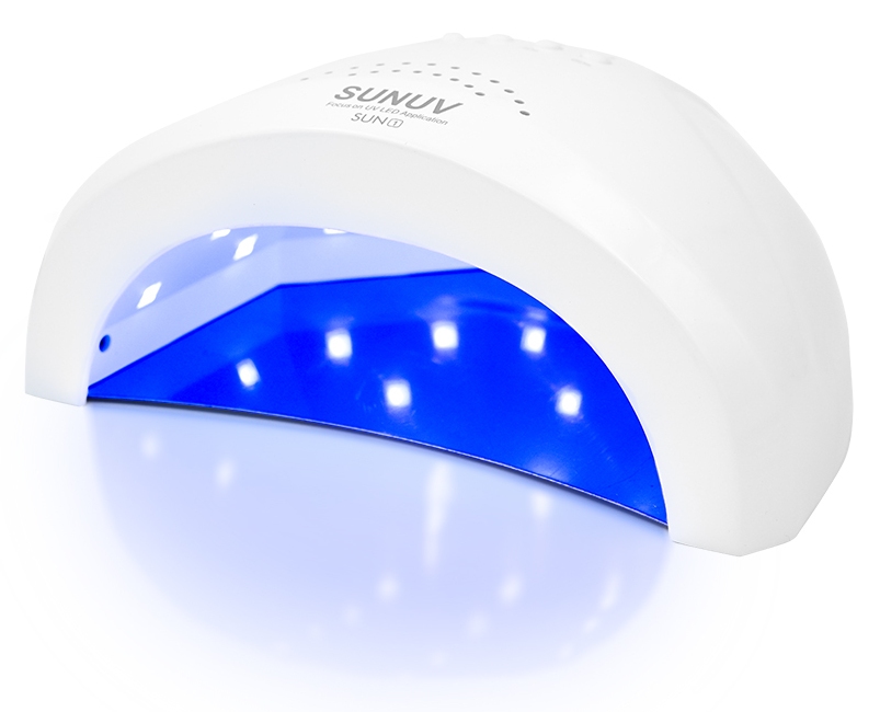 SUN 1 TURBO Лампа для наращивания 48 Ватт, цвет белый с кварцевыми диодами + режимом повышенной мощности