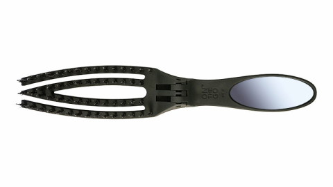 Olivia Garden Щетка On the Go складная с зеркалом, нат. щетина + нейлон