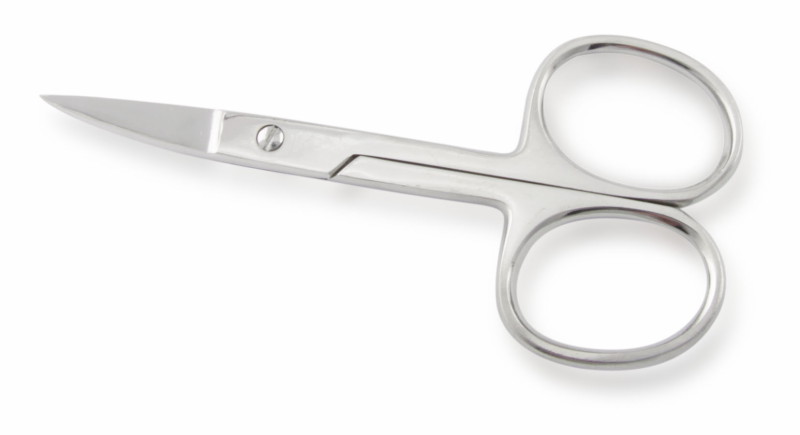 Ellis Ножницы маникюрные изогнутые глянцевые 9см