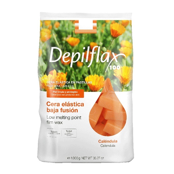Depilflax Горячий воск в брикетах - Календула 1 кг 