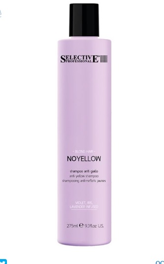 SELECTIVE NO YELLOW Шампунь для устранения нежелательных желтых оттенков 275 мл 