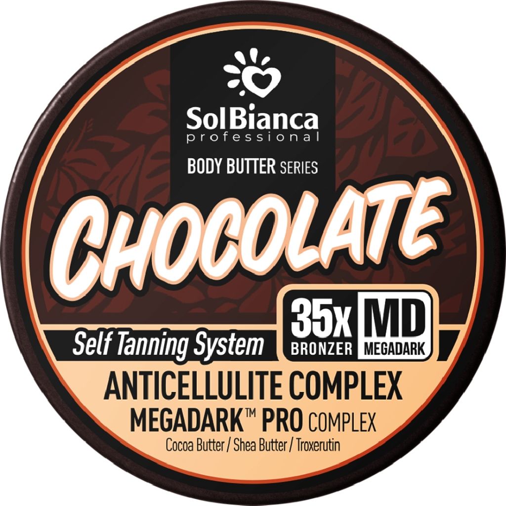 SolBianca Крем-баттер для тела с эффектом автозагара "Шоколад" (35 бронзаторов) 150 мл
