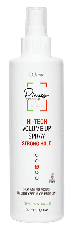 BB One Picasso HI-Tech Volumax Spray Extra Hold Спрей сильной фиксации для объемной укладки 250 мл.