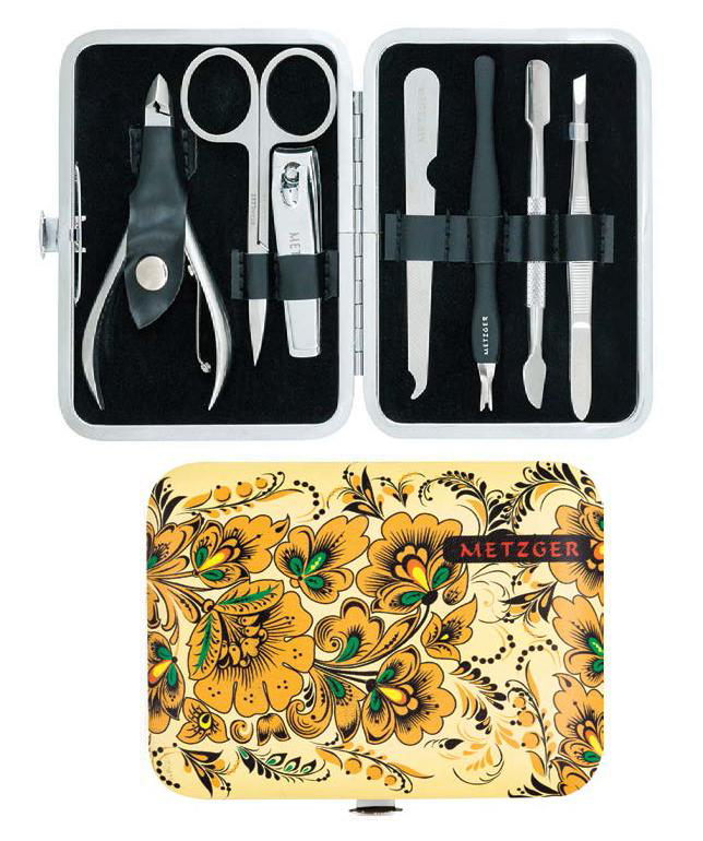 METZGER Маникюрный набор (7 предметов) Хохлома