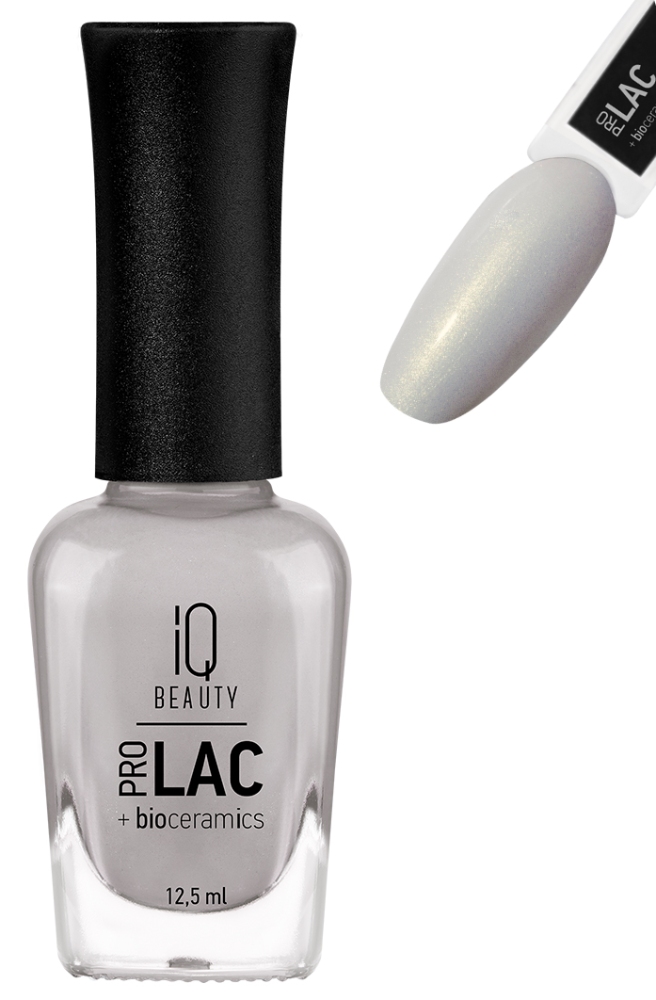 IQ BEAUTY PROLAC Лак для ногтей укрепляющий с биокерамикой 12.5 мл № 066 Pure love