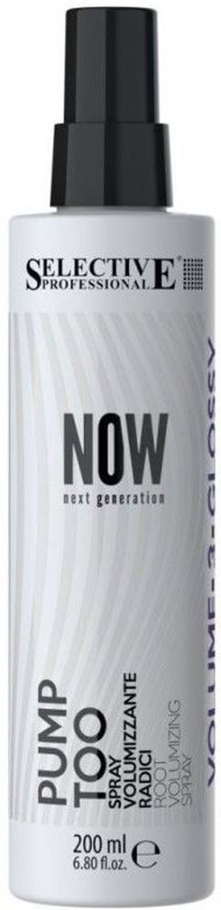 Selective NOW PUMP TOO - Спрей для придания объема волосам у корней 200мл 