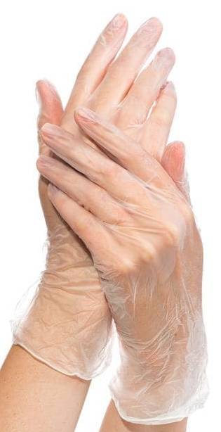 ViniMax Перчатки одноразовые винил с полимерным покрытием белые L 50 пар/уп.