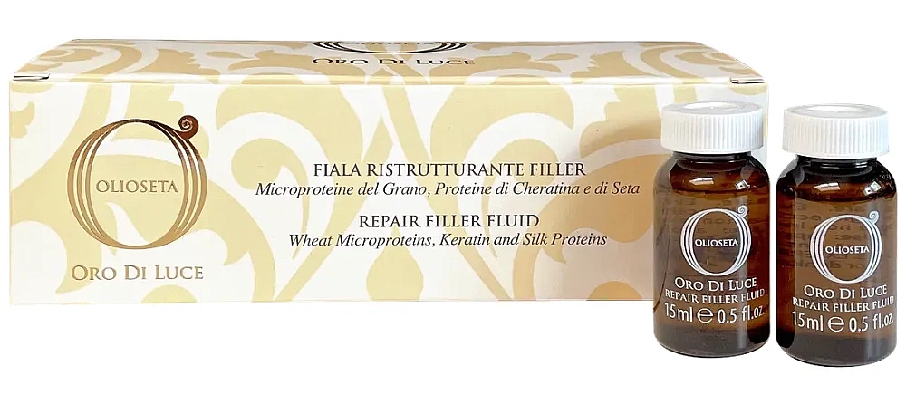 Barex OLIOSETA Oro DI Luce / Флюид-филлер Восстанавливающий 10х15 мл