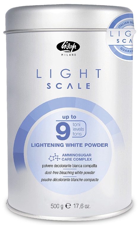Lisap Light Scale Lightening White Powder 500гр. Порошок обесцвечивающий на 9 тонов