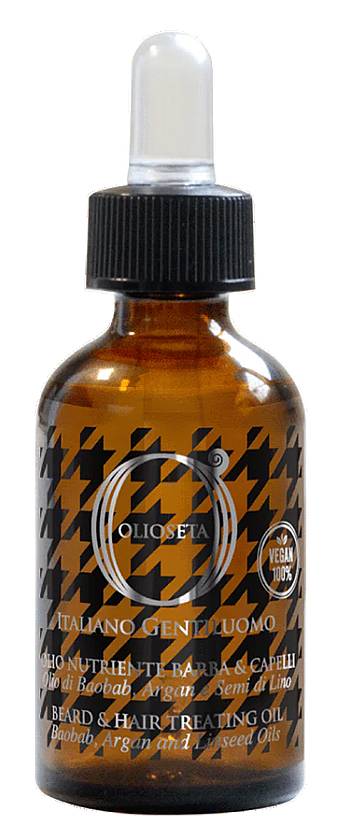 BAREX OLIOSETA GENTILUOMO / Масло cмягчающее для волос и бороды 30 мл 