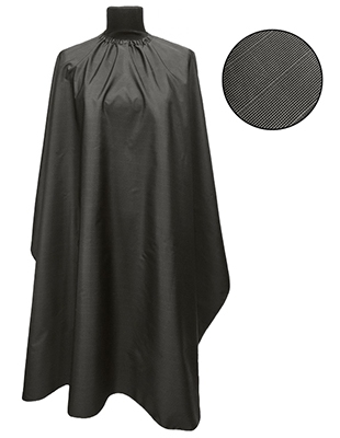 Пеньюар на металлическом крючке без логотипа темно-серый 140х130 см.