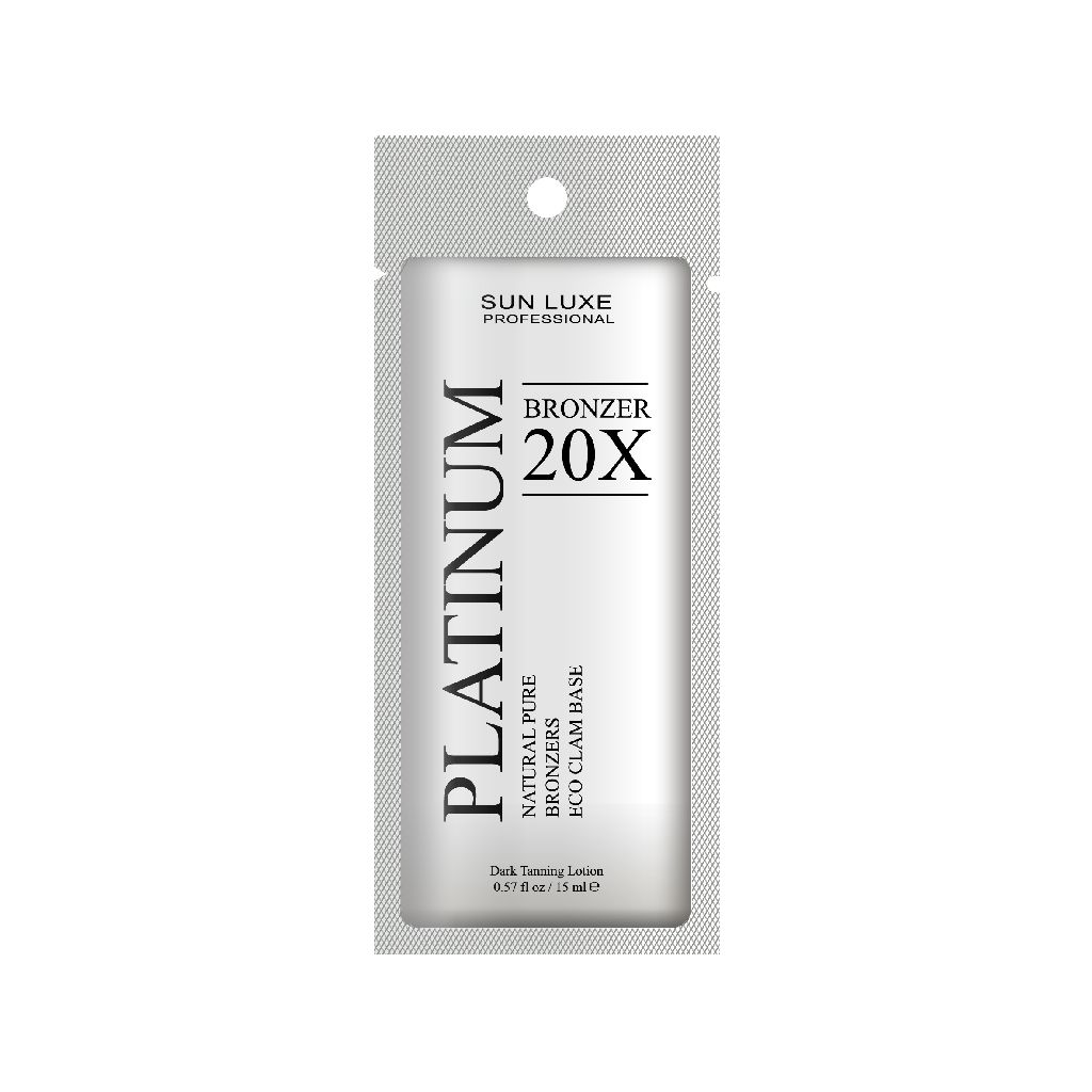 SUN LUXE Крем-ускоритель загара "Platinum Bronzer 20x" на основе натуральных бронзаторов, 15 мл.