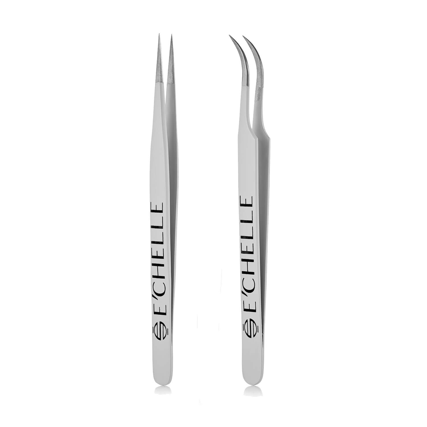 E'CHELLE НАБОР ПИНЦЕТОВ (СЕРЫЙ)