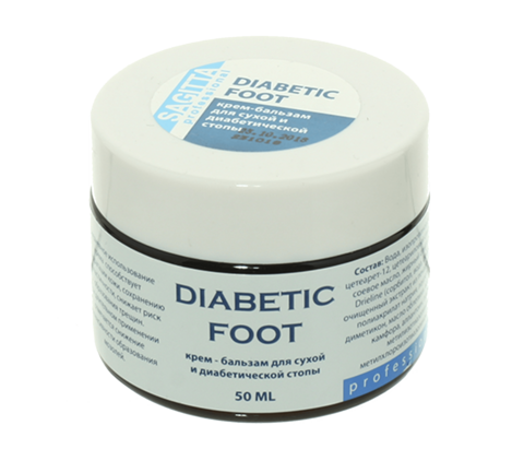 Sagitta CREAM-BALM DIABETIC FOOT Крем - бальзам для диабетической стопы(туба,крышка флип-топ) 50 мл