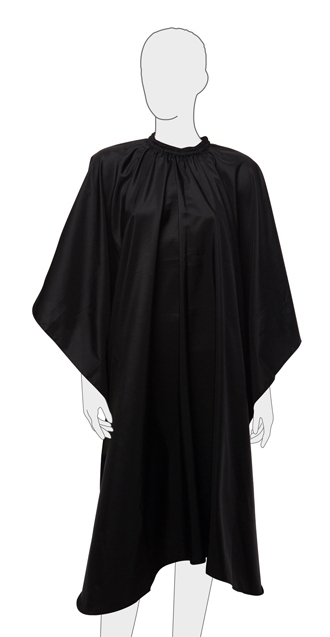 Dewal Пеньюар "Матовый" черный на крючках 128х148 см