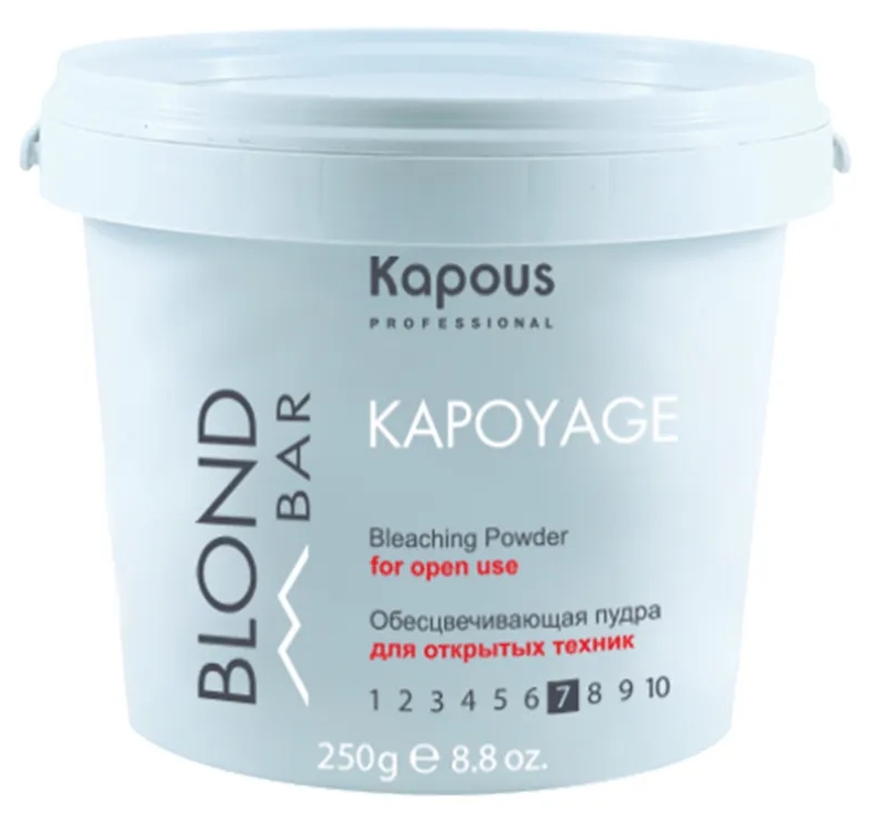 Kapous Blond Bar Обесцвечивающая пудра для открытых техник Kapoyage, 250 г. 