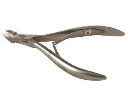 Ellis Кусачки для кутикулы глянцевые/хром кромка 5,7мм, длина 10см (двойная пружина)