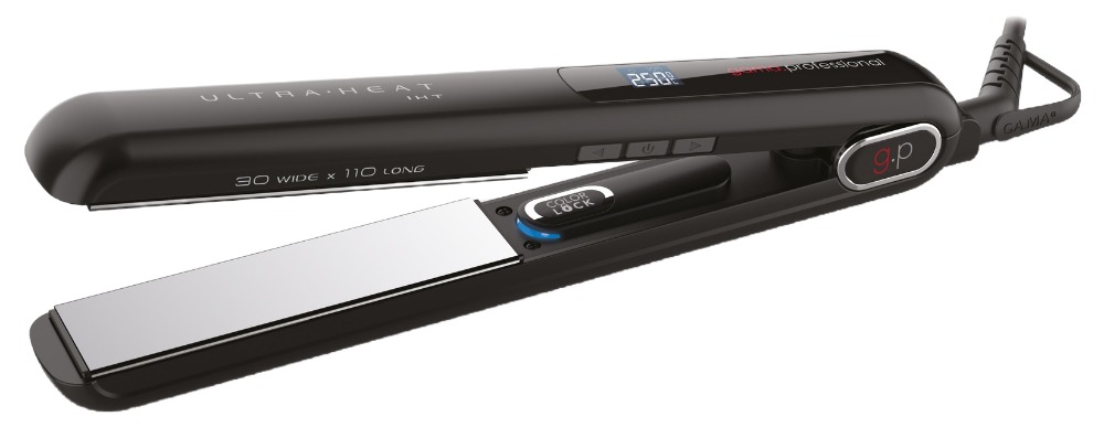 GA.MA Щипцы-выпрямители G-EVO 30х110 мм., плавающие пластины, хром-титановое покрытие, до 250°C