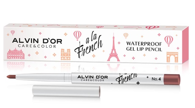 Alvin D'or A LA FRENCH Карандаш для губ Waterproof gel lip pencil 04