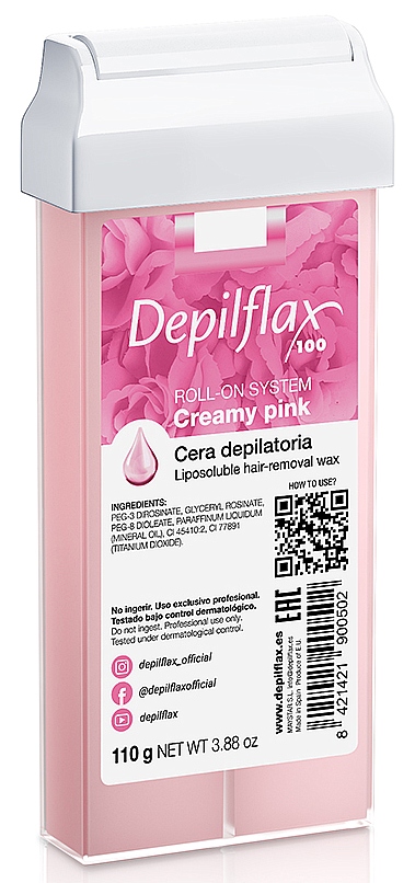 Depilflax Воск в картридже - Розовый кремовый 110 мл