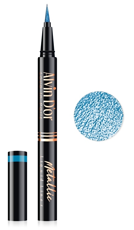 Alvin D'or Лайнер стойкий для век металлик Metallic (тон 07 голубой) 