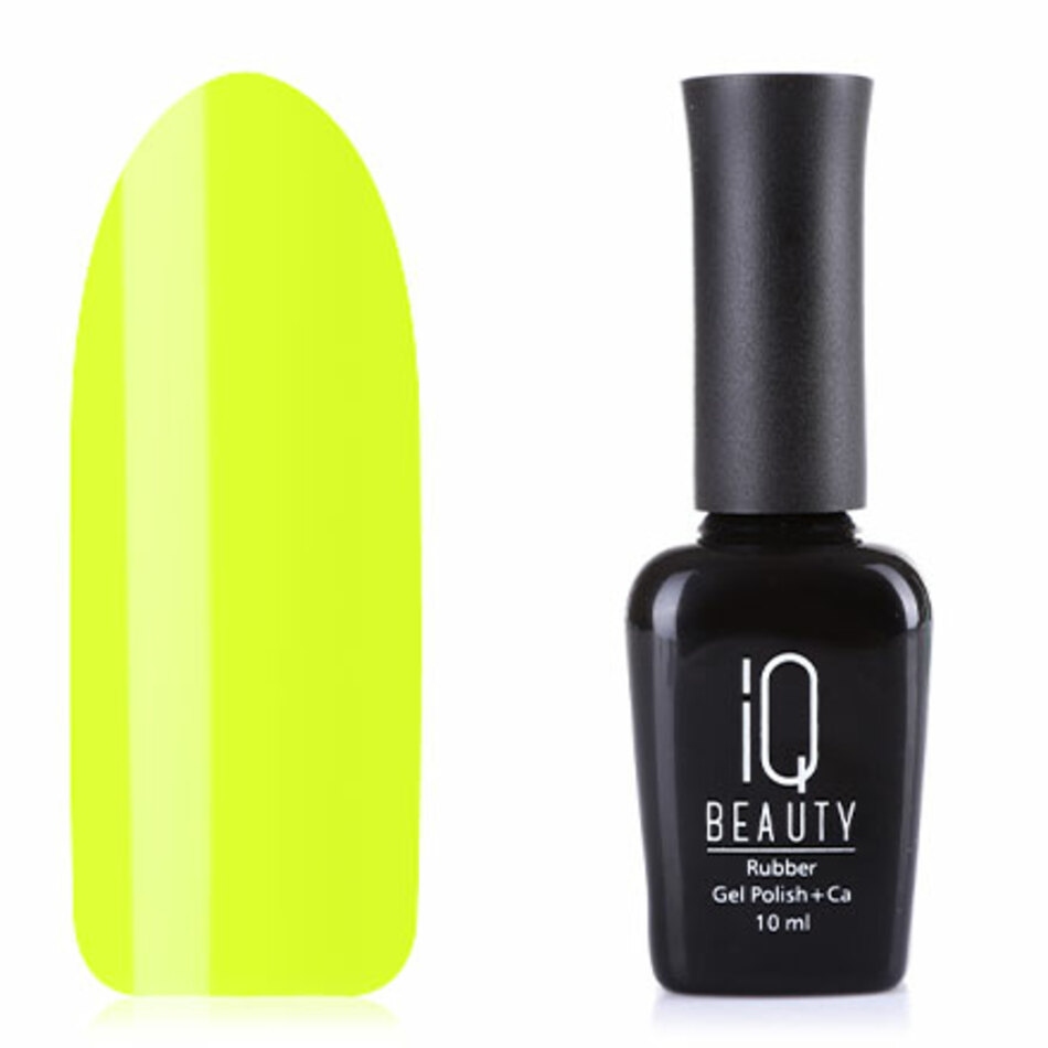 IQ BEAUTY Каучуковый гель-лак с кальцием №130 10 мл.(Crime lime)