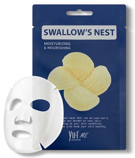 YU.R ME Тканевая маска для лица с экстрактом ласточкиного гнезда  25 гр.