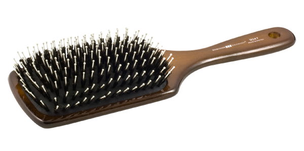 Hercules Sagemann Щетка массаж. дер. натур. щет. + нейлон большая 11 рядов