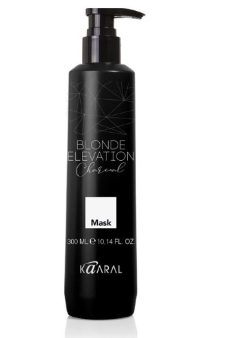 KAARAL Blonde Elevation Charcoal Черная угольная тонирующая маска для волос 300 мл 