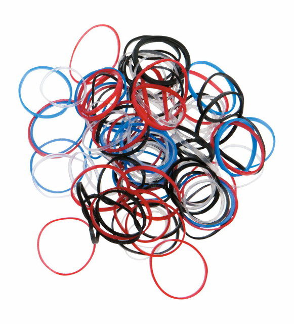 Dewal Резинки силиконовые малые цветные, 100 шт/уп.
