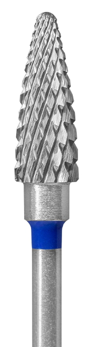 Фреза Конус Твердосплавная с крестообразно-поперечной нарезкой (синяя насечка) 5мм