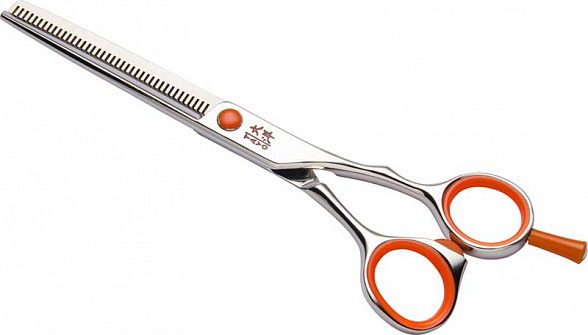 TAYO Ножницы ORANGE филировочные 6" 40 зубцов
