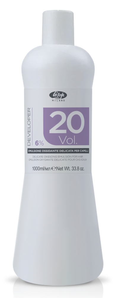 Lisap Оксидант-лосьон 6% Delicate Oxidizing Emulsion for hair 20 vol 1000 мл