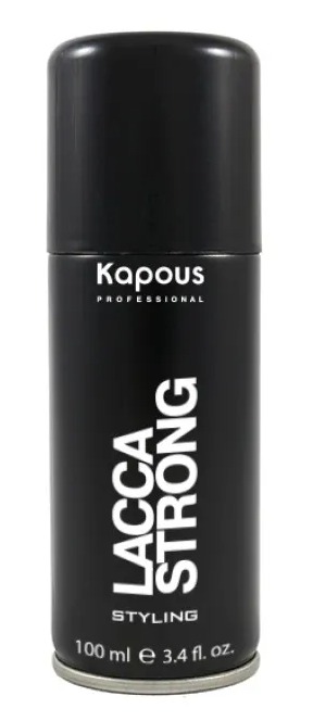 KAPOUS Styling Лак для волос аэрозольный (без фреона) сильной фиксации Lacca Strong, 100 мл. 