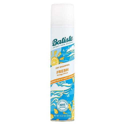BATISTE Fresh Citrus Сухой шампунь с освежающим морозным ароматом Цитрус 200мл 