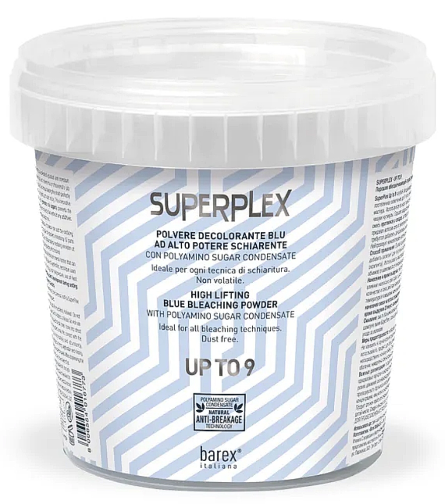 BAREX Обесцвечивающий голубой порошок SUPERPLEX - UP TO 9, 400 г