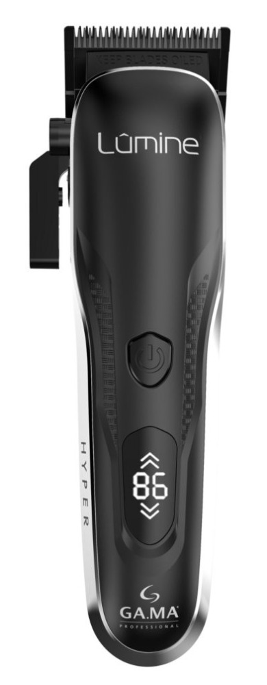 GA.MA Машинка для стрижки LUMINE аккум/сеть, до 8500 об./мин., 8 насадок, срез 0,3-3,5 мм, черный
