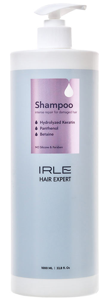 IRLE Шампунь интенсивно восстанавливающий для повреждённых волос, 1000 мл