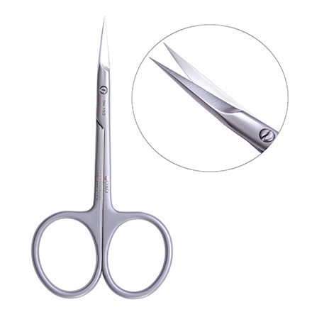 YOKO Ножницы для кутикулы 10 см Premium матовые 