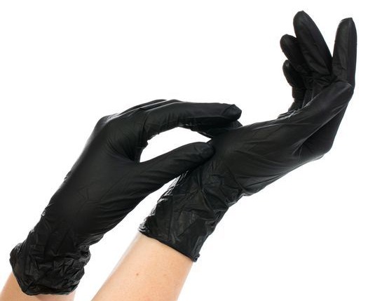 NitriMax перчатки одноразовые нитриловые черные, 3,5 г. M 5 пар/уп. 