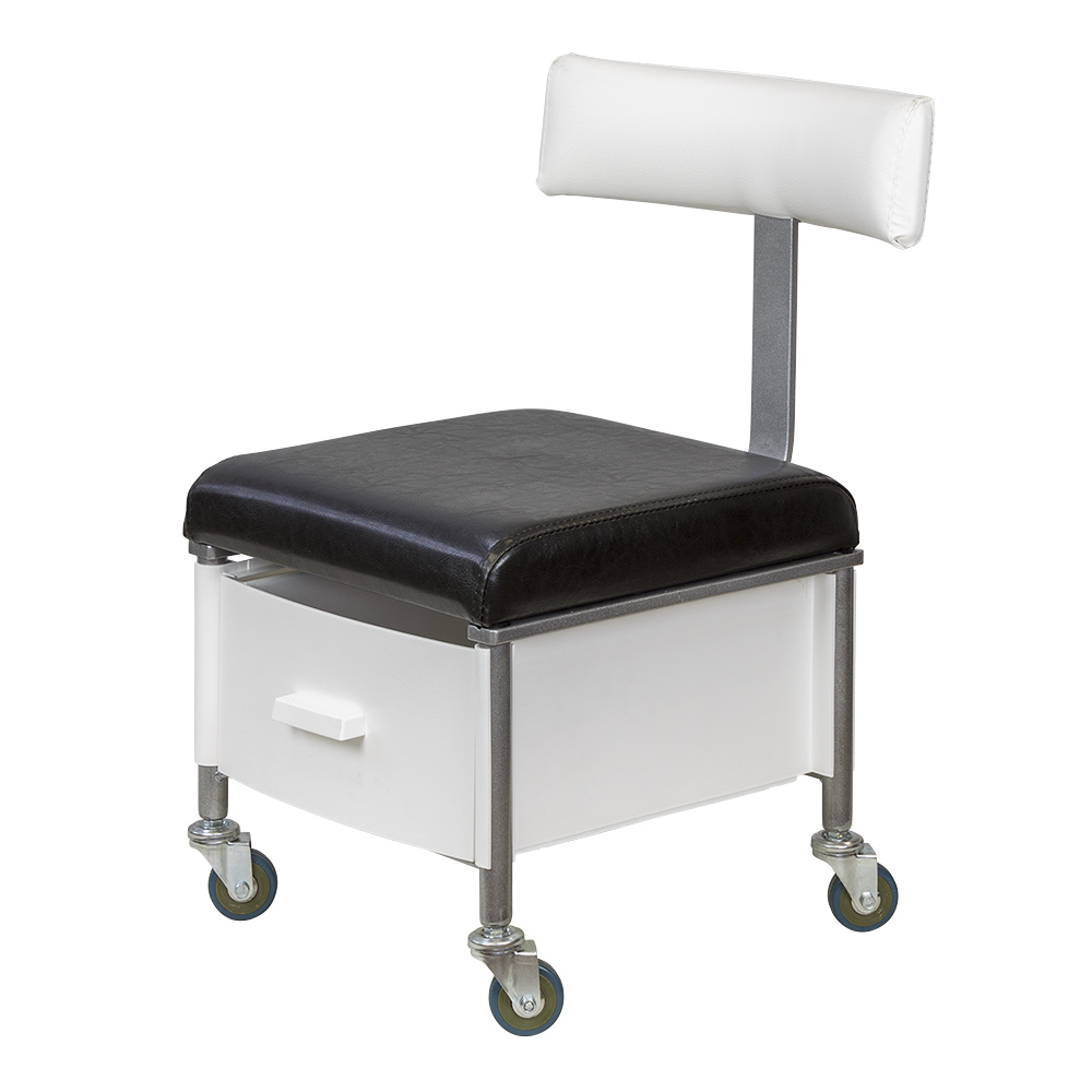 Стул мастера педикюра Джерси со спинкой