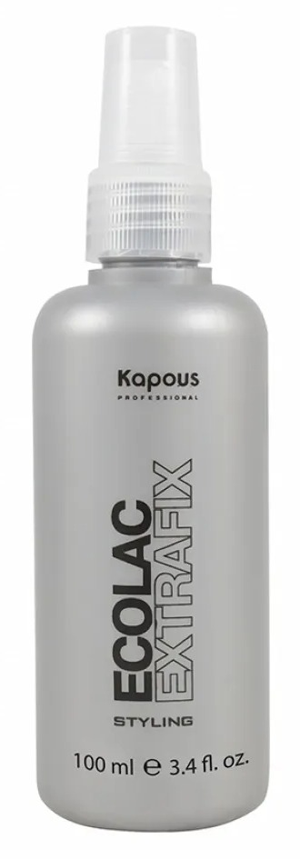 KAPOUS Styling Лак для волос жидкий сверхсильной фиксации Ecolac Extrafix, 100 мл. 