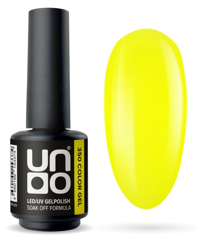 Гель-лак "Uno" - 350 Цитрус - Citrus, неоновый, 8 г.