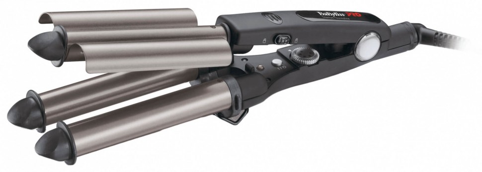 BaByliss PRO Titanium Tourmaline Плойка-волна с терморегулятором, 22-19-22 мм