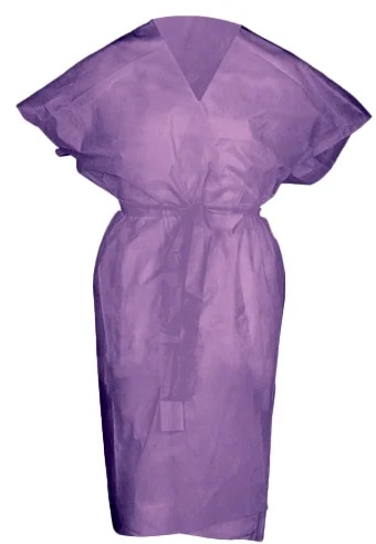 Чистовье Халат "Кимоно" спанбонд сиреневый 10 шт/уп.